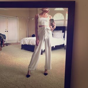 High waisted striped pant